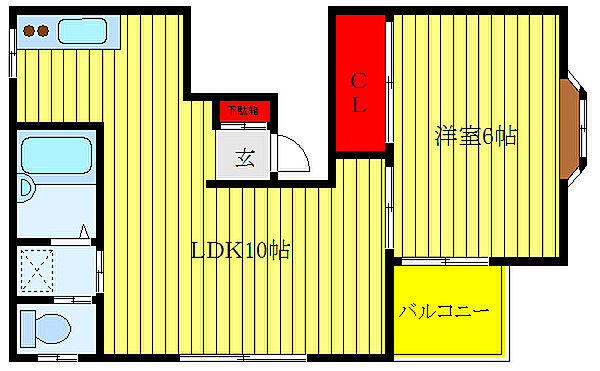 東京都板橋区蓮根2丁目(賃貸アパート1LDK・2階・31.80㎡)の写真 その2