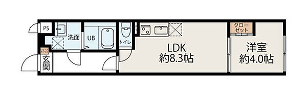 スカイヒルズ徳丸 402｜東京都板橋区徳丸2丁目(賃貸マンション1LDK・3階・32.63㎡)の写真 その2