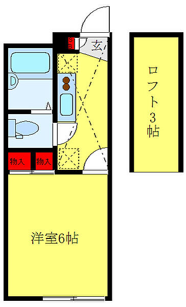 レオパレスルミエール 207｜東京都北区滝野川3丁目(賃貸アパート1K・2階・19.87㎡)の写真 その2