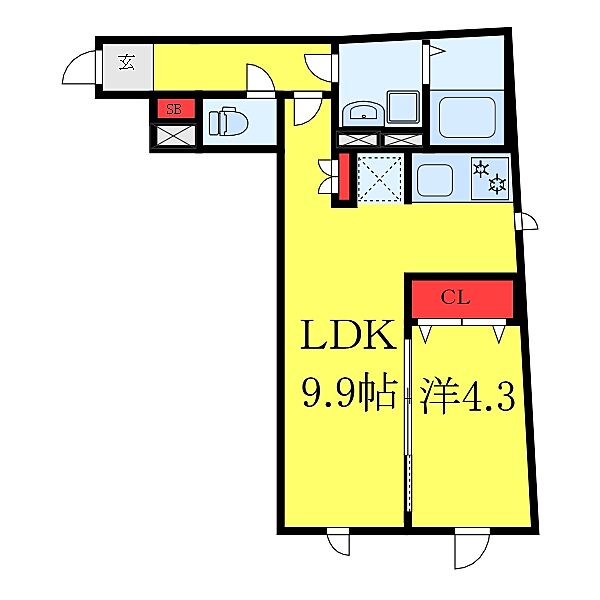 アトリオフラッツ板橋本町 401｜東京都板橋区大和町(賃貸マンション1LDK・4階・35.75㎡)の写真 その2