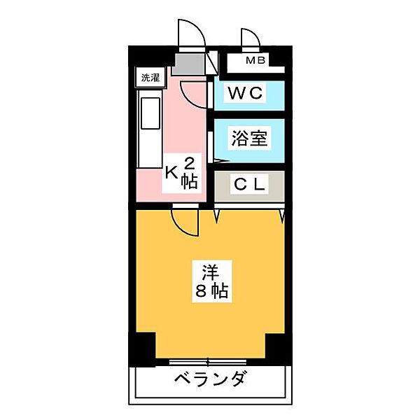 パル松ヶ枝 ｜愛知県名古屋市中区千代田５丁目(賃貸マンション1K・4階・24.67㎡)の写真 その2