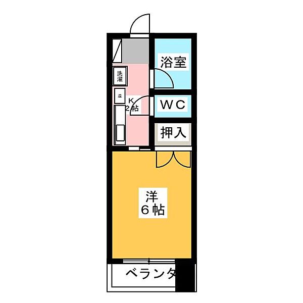 三恵ハイツ ｜愛知県名古屋市中区千代田５丁目(賃貸マンション1K・6階・18.22㎡)の写真 その2