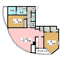 プロシード金山2  ｜ 愛知県名古屋市中区金山２丁目（賃貸マンション2LDK・13階・85.59㎡） その2