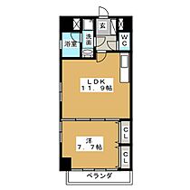 プログレスアサダ瓦町  ｜ 愛知県名古屋市中区新栄１丁目（賃貸マンション1LDK・4階・43.66㎡） その2