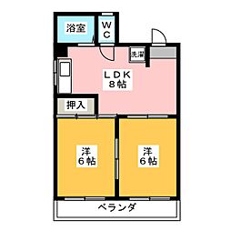 間取図画像 2DK