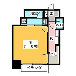 コンフォート新栄 ワンルームの間取図画像