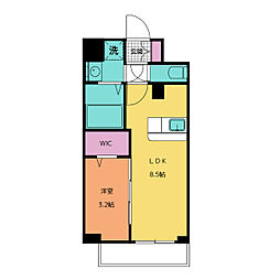 ファステート栄セントラル 1LDKの間取図画像