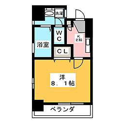 共同ハイツ西大須 1Kの間取図画像