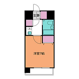 ダイアパレス上前津 1Kの間取図画像