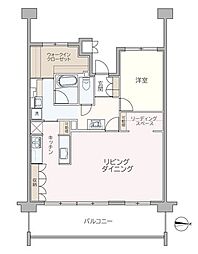 レクセルヒルズ朝霞 1LDKの間取図画像