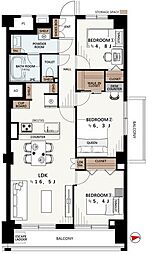 間取図画像 3LDK