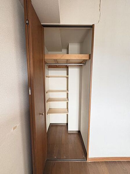 着丈の長いもの・短いもの,小物などをスッキリ収納ができるシステムクローゼット:洋室約5.0帖