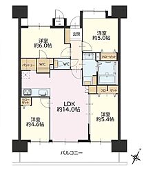 サンクレイドルみずほ台 4LDKの間取図画像