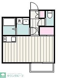ベオラプレイス ワンルームの間取図画像