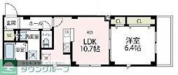 メゾン・ド・コリーヌ 1LDKの間取図画像