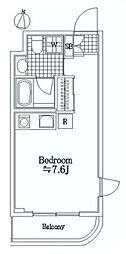 セントパレス鷺沼 ワンルームの間取図画像