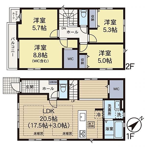 間取りを拡大表示
