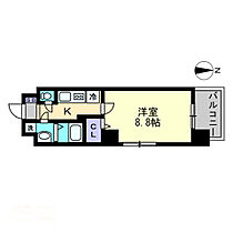 グランフォンテーヌ奉還町 803 ｜ 岡山県岡山市北区奉還町4丁目（賃貸マンション1K・8階・27.00㎡） その2