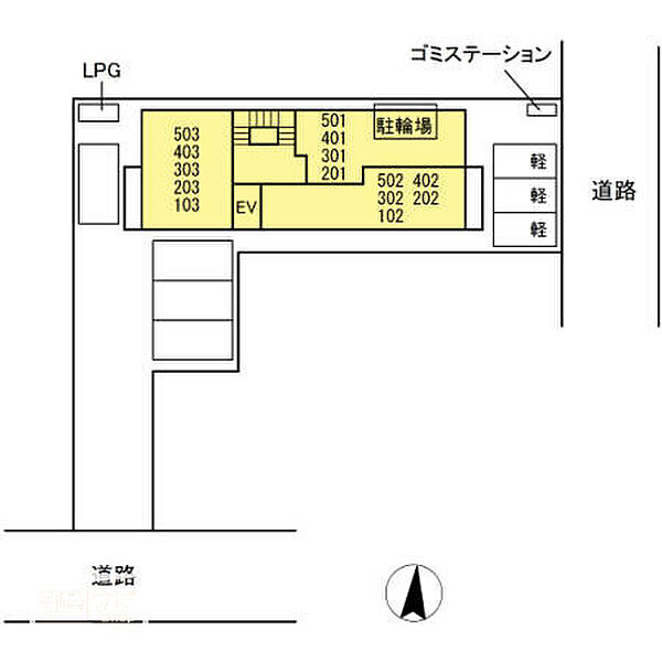 雅メゾン 401｜岡山県岡山市北区富田町1丁目(賃貸マンション1LDK・4階・38.19㎡)の写真 その12