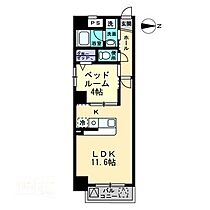 ウイング21中山下 703 ｜ 岡山県岡山市北区中山下2丁目（賃貸マンション1LDK・7階・36.40㎡） その2