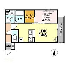 メゾン・ド・ルアール 303 ｜ 岡山県岡山市北区寿町（賃貸アパート1LDK・3階・34.76㎡） その2