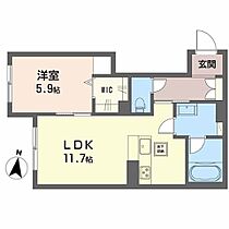 コンフォルト大元駅 103 ｜ 岡山県岡山市北区西古松（賃貸マンション1LDK・1階・43.97㎡） その2