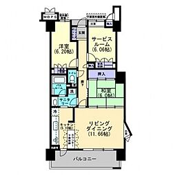 間取図画像 2SLDK