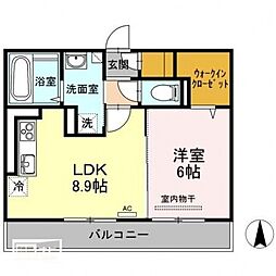 間取図画像 1LDK