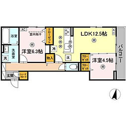 間取図画像 2LDK