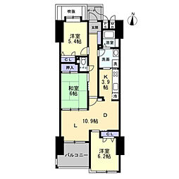 サーパス東古松 3LDKの間取図画像