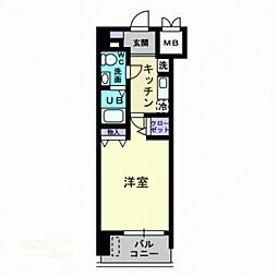 カサ・セグーラ 1Kの間取図画像