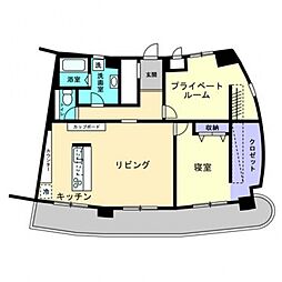 エクセルメゾン岡山 2LDKの間取図画像
