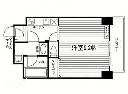 TheMODERN奉還町 1Kの間取図画像