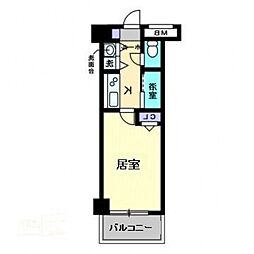 スタシオン南 1Kの間取図画像