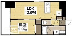 FriendCourt岡山医大東 1LDKの間取図画像