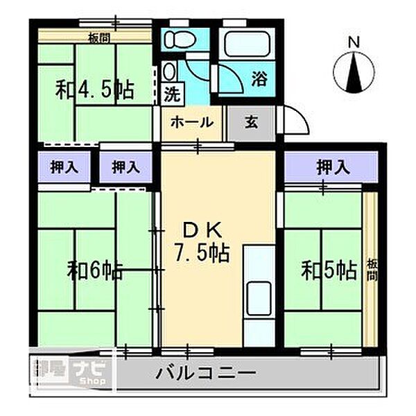 Speranza Takamatsu～スペランツァタカマツ～ 201｜香川県高松市勅使町(賃貸マンション3DK・2階・52.80㎡)の写真 その2