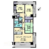 アルファシティ屋島四番館 713 ｜ 香川県高松市屋島西町（賃貸マンション3LDK・7階・79.69㎡） その2