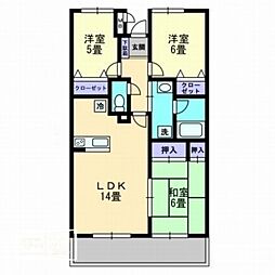 エトワール太田 3LDKの間取図画像