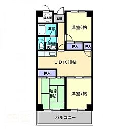 アーバン茜 3LDKの間取図画像