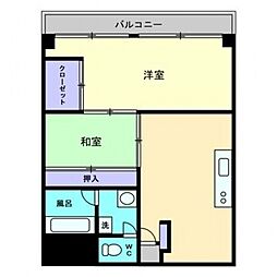 労住協第9ビル木太マンション 2DKの間取図画像