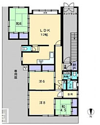 番町ハイツ 4SLDKの間取図画像