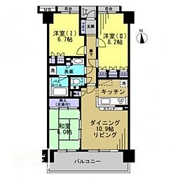 サーパスシティ栗林 3LDKの間取図画像