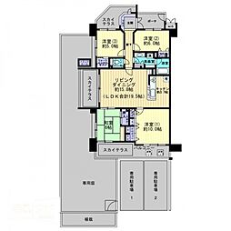 ロイヤルガーデン伏石 4LDKの間取図画像