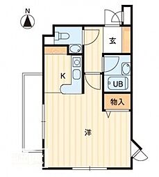 アルファエステート錦町 1Kの間取図画像