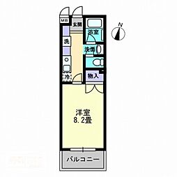 フォーシーズン錦町 1Kの間取図画像