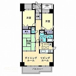アルファパーク太田 3LDKの間取図画像