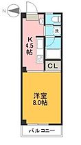 ベネフィットハリマヤ 203 ｜ 高知県高知市はりまや町1丁目（賃貸アパート1K・2階・27.28㎡） その2