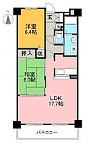 リヴィエール大高 506 ｜ 高知県高知市梅ノ辻（賃貸マンション2LDK・5階・65.31㎡） その2