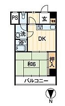 住友ハイツ 503 ｜ 高知県高知市本町2丁目（賃貸マンション1DK・5階・30.41㎡） その2