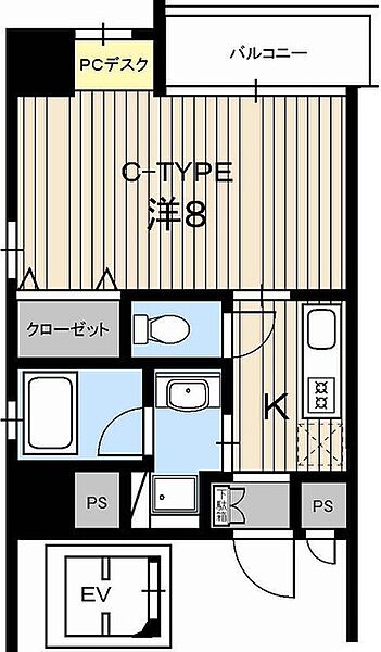 アルファレガロ大橋通 902｜高知県高知市本町3丁目(賃貸マンション1K・9階・28.81㎡)の写真 その2